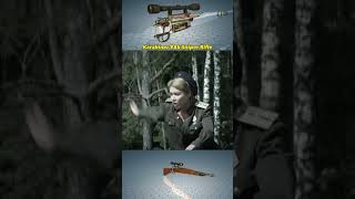 quotUSSR female soldier VS Nazi Sniperquot  WWII Guns ww2 war shorts viral film movie [upl. by Nitsej]