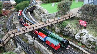 Model Railway Trains at Bekonscot Model Village  Afternoon and Evening [upl. by Ubald]