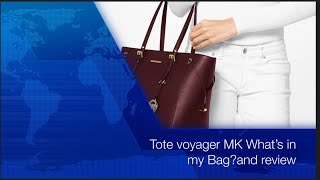 Michael Kors Voyager Medium Top Zip Tote Oxblood Color [upl. by Shina]