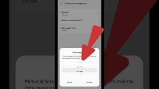 Hotspot Me Data limit Kaise Set Karen hotspot hotspotsetting hotspotmedatalimit youtubeshorts [upl. by Adnouqal]