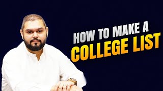 How to Make a College List  What to Include  What are Dream Reality and Safety Categories [upl. by Sillad]