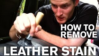 How to Remove an Old Stain from Leather [upl. by Louisette]