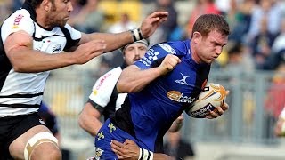 Great Jevon Groves equalising Try  Zebre v Newport Gwent Dragons 29th March 2014 [upl. by Borg]