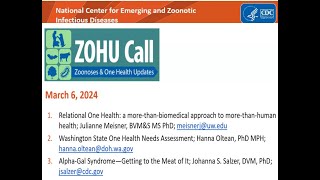 CDC ZOHU Call March 6 2024 [upl. by Leryt]