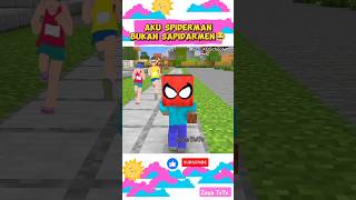 Kolaborasi Spiderman Dan Spider Steve‼️😎 skibiditoilet dubbing sakura roblox minecraft shorts [upl. by Aivatahs785]