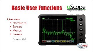 uScope  Basic User Functions [upl. by Ardnekahs61]