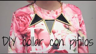 DIY collar con pitillos 2da versión [upl. by Pasol]