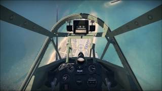 Divebombing in an SBD3 Dauntless cockpit view [upl. by Haon]