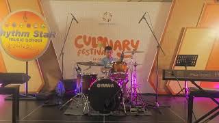 Rhythm Star Music School Solo quotScientist  Coldplayquot Cover by  Ilyas Drum [upl. by Yi]