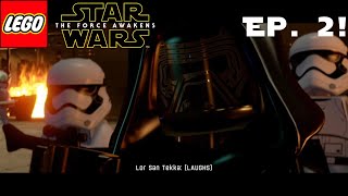 Lego Star Wars The Force Awakens Episode 2 Assault on Jakku Poe vs The First Order [upl. by Yurt]