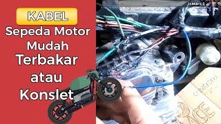 penyebab kabel body motor konslet [upl. by Aliuqahs83]