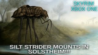 Skyrim SE  Silt Strider Mounts MOD XB1 [upl. by Emirac]