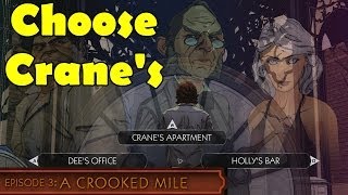 The Wolf Among Us Episode 3 Go to Cranes Apartment First Choose Pick A Crooked Mile [upl. by Cristiano986]