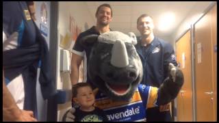 Leeds Rhinos and LRF visit Leeds Childrens Hospital [upl. by Anderegg799]