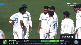 India vs Australia 1st Test Day 2  IND vs AUS Live Match Today  Live Cricket Match Today [upl. by Krissy]