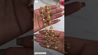 Meesho long earrings 😻meeshohaulvideo unboxing meeshoshopping trending viralvideo earrings [upl. by Yhtir]