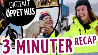 3 minuter recap av DIGITALT ÖPPET HUS på Älvdalens utbildningscentrum [upl. by Elyn]