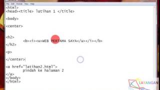 HTML Dasar dengan NOTEPAD 2 LINK [upl. by Atilehs]