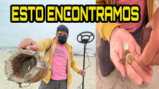 PROBAMOS UN DETECTOR DE METALES EN LA PLAYA  ft DiloNomas [upl. by Lak]