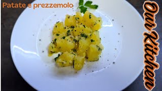 Patate e prezzemolo ricetta facile e veloce ottime come contorno  insalata di patate prezzemolate [upl. by Marozas]