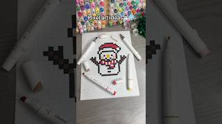 ☃️Pixel at ideas❄️ art drawing ‘mpixelartideas christmas [upl. by Linzer]