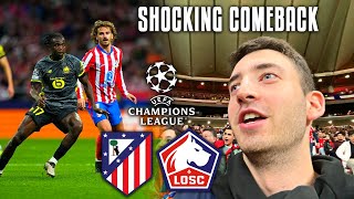 Atletico Madrid vs Lille UCL Stadium Vlog  SHOCKED AT METROPOLITANO [upl. by Esbenshade]