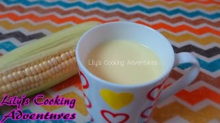 HOW TO MAKE CORN MILK  CÁCH LÀM SỮA NGÔ  sữa bắp [upl. by Kotto970]