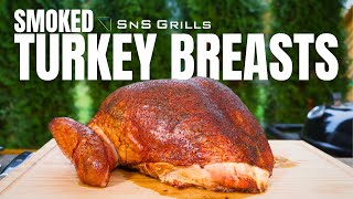 Best Smoked Turkey Breast Recipe on the Grill  Easy Smoked Turkey [upl. by Anaiq]