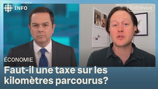 Une taxe kilométrique pour financer les routes  Zone économie [upl. by Laehctim983]