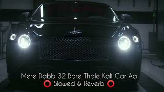 MERE DABB 32 BORE THALE KALI CAR AY SHUBH FULL SONG SLOWED amp REVERB [upl. by Condon]