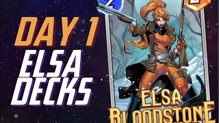 FOUR DAY 1 Elsa Bloodstone Decks for Marvel Snap Season Pass October [upl. by Turrell]