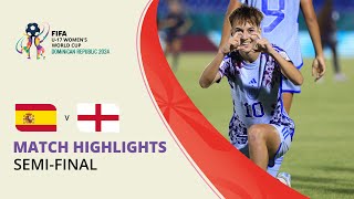 HIGHLIGHTS Spain v England  FIFA U17 Women’s World Cup 2024 [upl. by Mutat15]