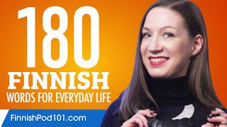 180 Finnish Words for Everyday Life  Basic Vocabulary 9 [upl. by Annocahs38]