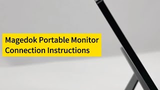 Magedok PIX9 Portable Monitor Connection Instructions [upl. by Akerahs153]