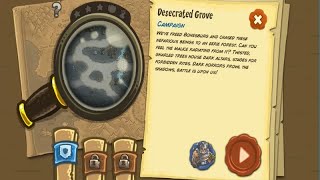 Kingdom Rush Frontiers  Desecrated Grove Bonus Level Campaign HardVeteran Walkthrough [upl. by Bush61]