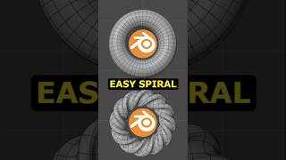 Fast Complex Spiral EASY Way  Blender 3d blender 3dmodeling [upl. by Htessil924]