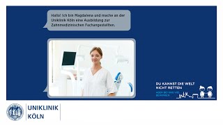 Ausbildung als zahnmedizinischer Fachangestellter  Uniklinik Köln [upl. by Arikat]