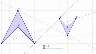 How to Enlarge with a Negative Scale Factor [upl. by Gilletta]