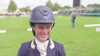 Nicky Hill relishing Burghley test with adorable horse [upl. by Jobina]