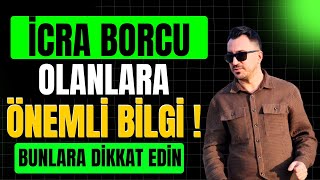 İCRA BORCU OLANLARA ÖNEMLİ BİLGİ  HEMEN BUNU YAP VE KAPAT [upl. by Ammej]