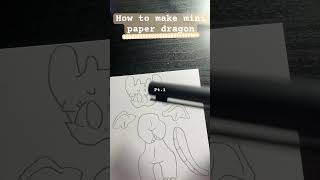 How to make paper dragon✨💗🐲￼ [upl. by Woolson148]