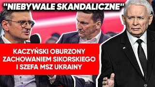 quotNiebywale skandalicznequot Kaczyński grzmi po wypowiedzi szefa ukraińskiego MSZ [upl. by Kelton945]