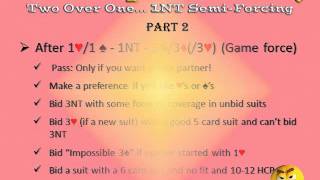 Tip 2013212 Two Over One SemiForcing 1NT Part 2 [upl. by Diella]