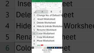 Rename Color Copy Sheets in MS Excel learning excel microsoftlearning microsoftexcel tips [upl. by Marley]