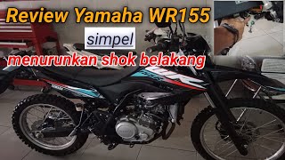 cara merendahkan shock yamaha WR155 tanpa ganti part [upl. by Slocum]