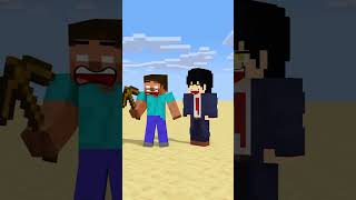 Brick the block in minecraft minecraft shorts animation [upl. by Anekahs865]