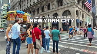 New York Manhattan Summer Walk  5th Avenue 39th Street Broadway and 7th Avenue Travel USA 4K [upl. by Sherborn899]