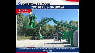 2015 GENIE Z3020N RJ SN6858 forsale boomlift genie [upl. by Gaye]