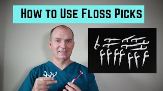 How to use Floss Picks Reach Access Flosser and Disposable floss pick [upl. by Esiuqcaj731]