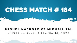 Miguel Najdorf vs Mikhail Tal • USSR vs Rest of The World 1970 [upl. by Calabresi589]